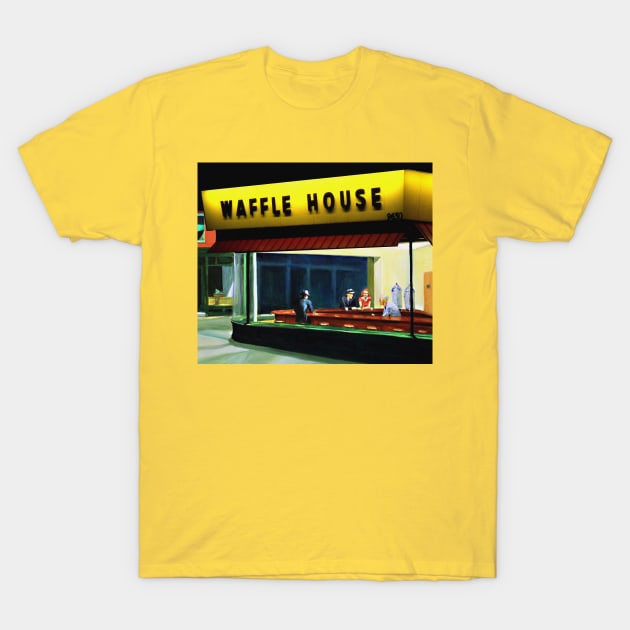 Waffle House Nighthawks T-Shirt by Jan Lewin Art Store